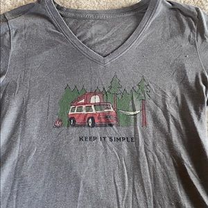 Life is good graphic tee.